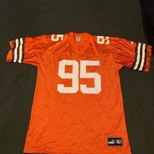 Cleveland Browns #95 Orange Puma Jersey!!